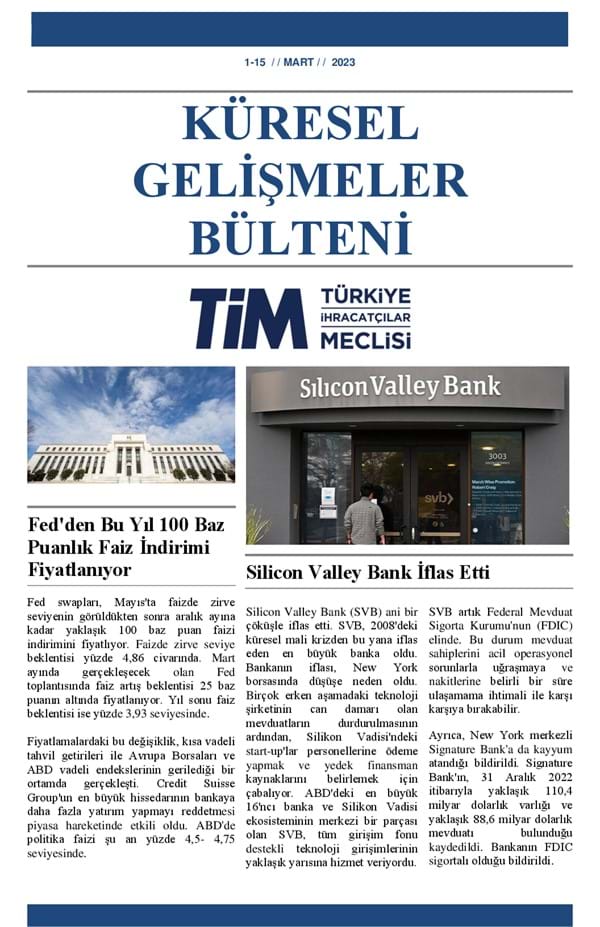 1-15 Mart 2023 Bülteni 